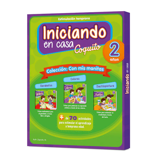 Iniciando en casa 2 años - Pack de 3 libros